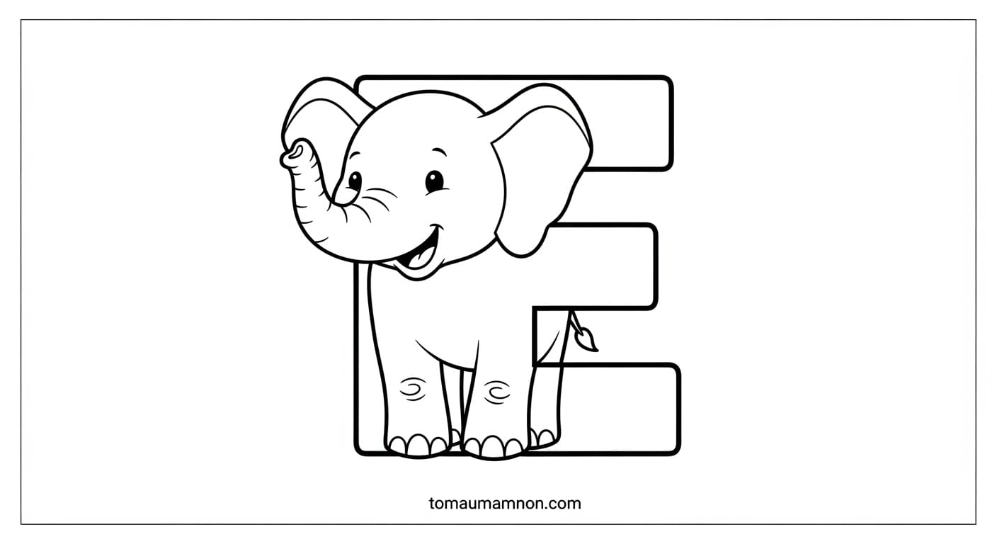 Bé sáng tạo với chữ E