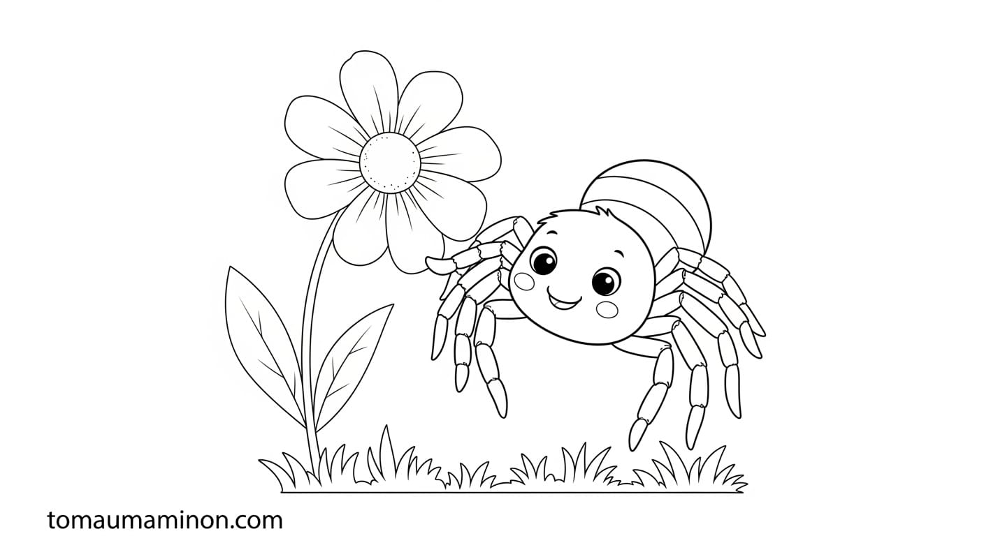 Con nhện đang giăng tơ