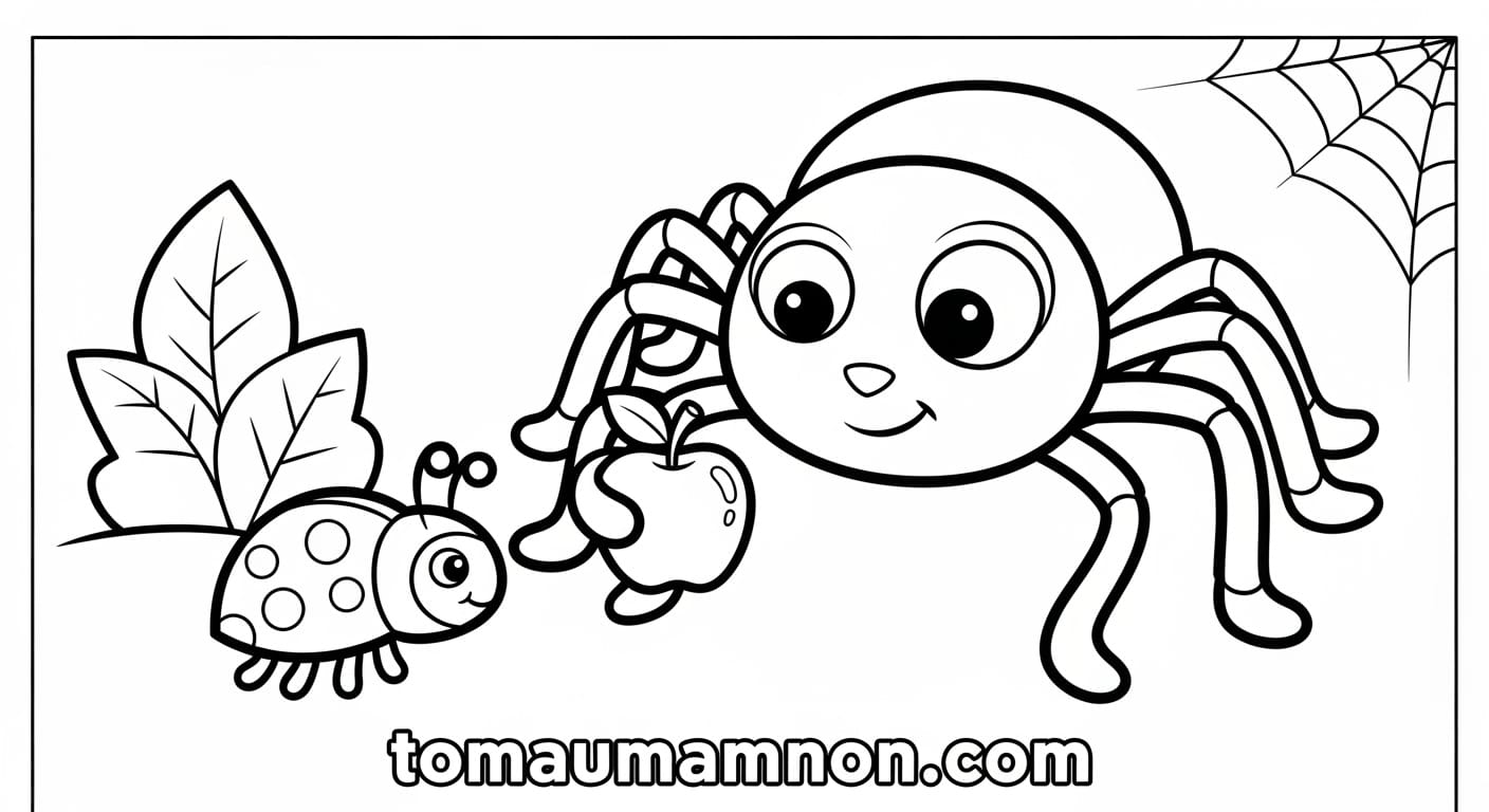 Nhện hoạt hình thân thiện