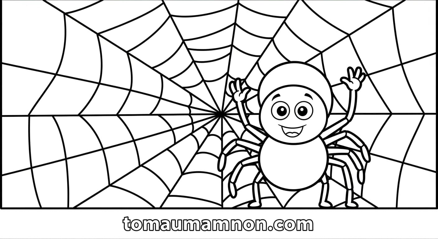 Chú nhện dễ thương đang cười