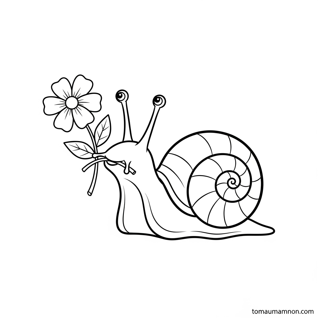 Tải Tranh Tô Màu Con Ốc Sên Miễn Phí Cho Bé Mầm Non Lợi ích tô màu con ốc sên