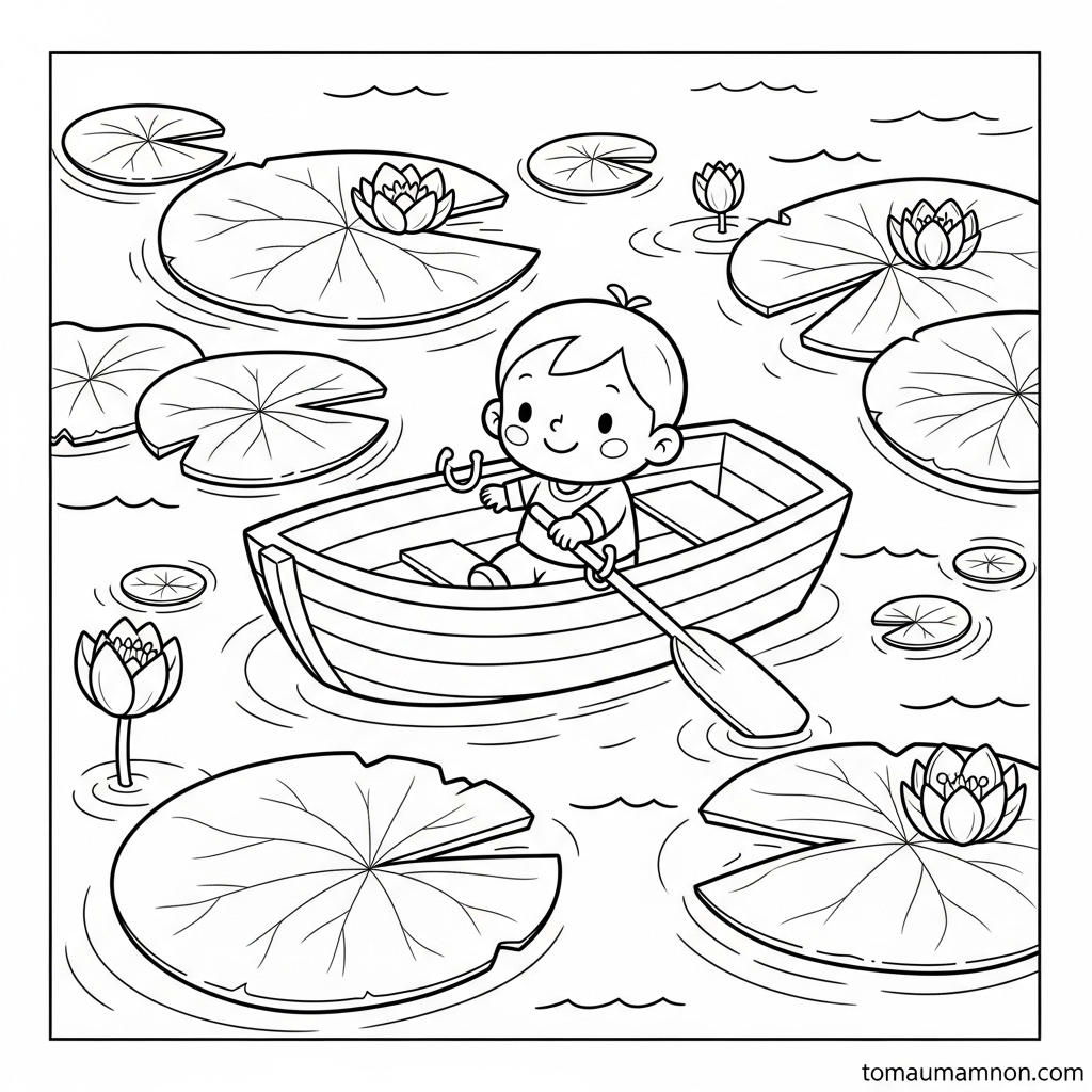 Tô màu du thuyền đẹp