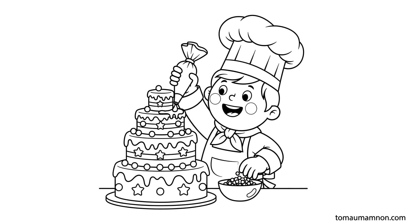 Đầu bếp đang nấu ăn