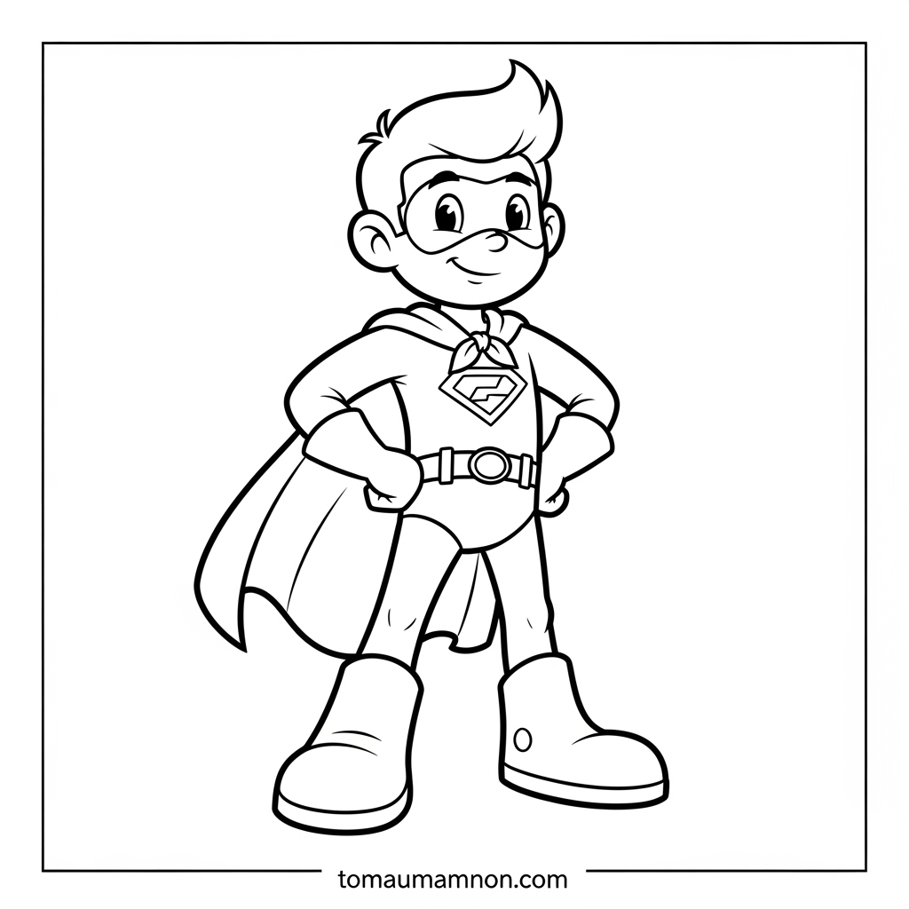 In hình tô màu giày, ủng, dép và váy đầm cho bé