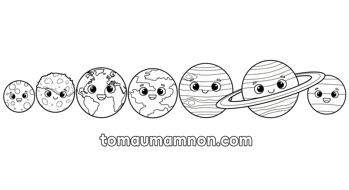 Tô Màu Hành Tinh Mắc phải vành sáng