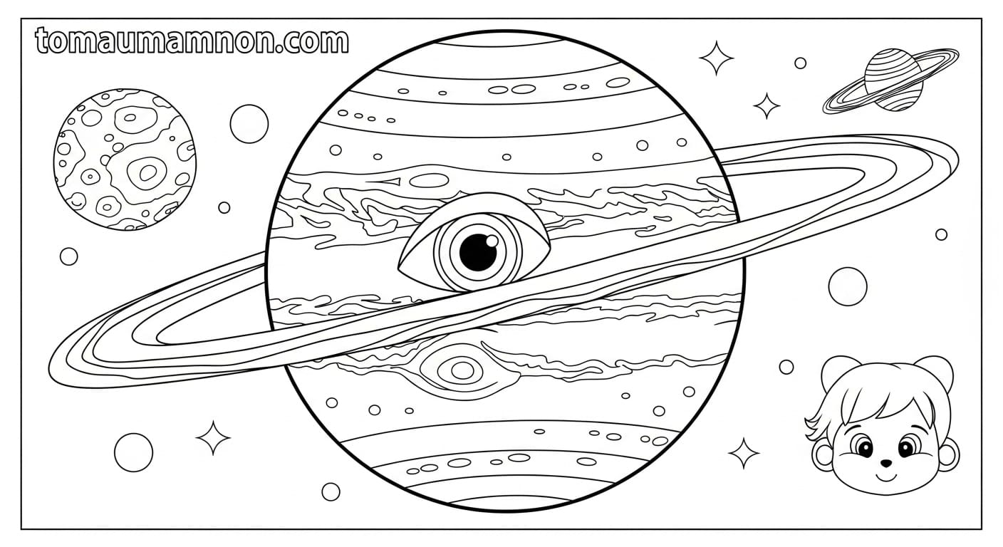 Tô Màu Hành Tinh Sao Hải Vương bí ẩn