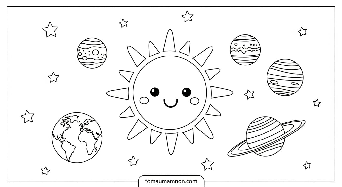 Tô Màu Hành Tinh Hành tinh trong vũ trụ