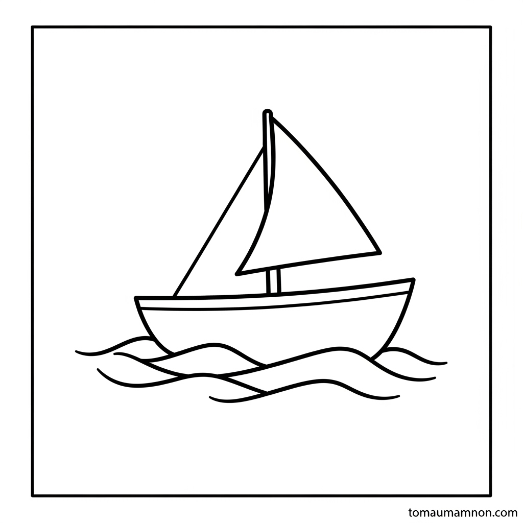 Tải và in tranh tô màu hình tam giác A4 dễ dàng