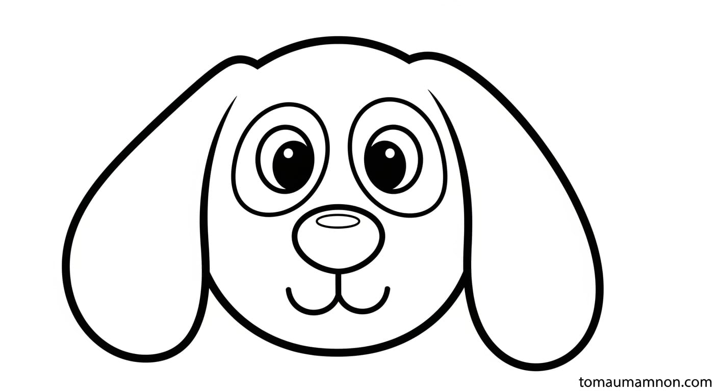 Tô Màu Khuôn Mặt Tô màu khuôn mặt cảm xúc vui vẻ