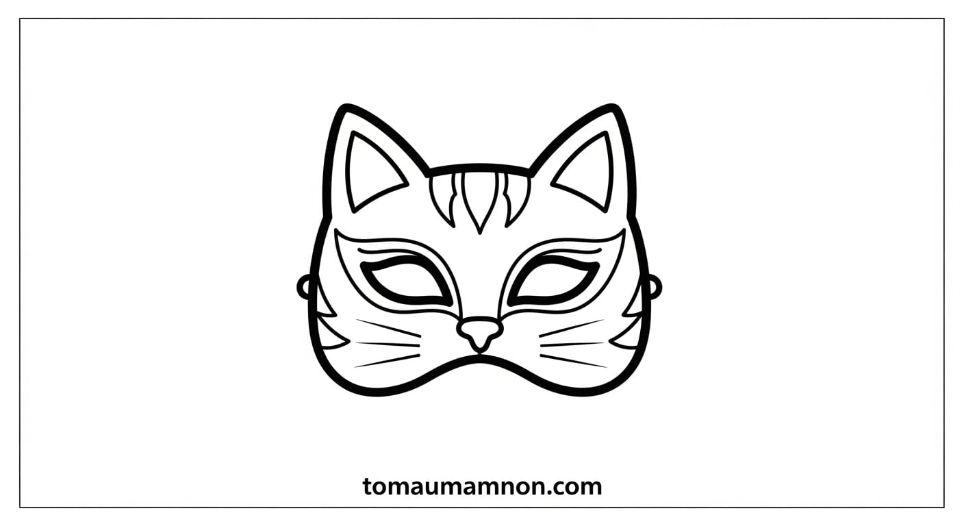 Tô Màu Mặt Nạ Mặt nạ cá tính