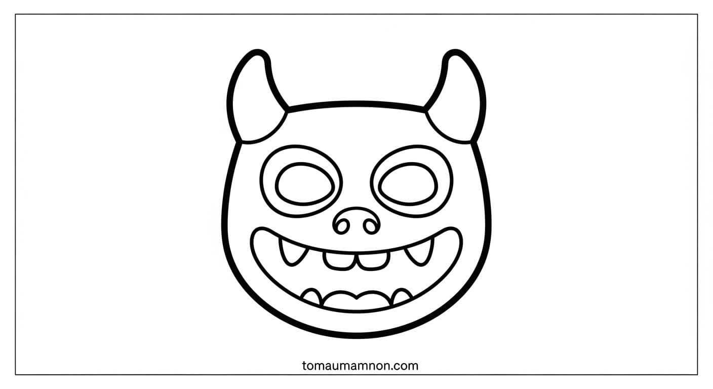 Tô Màu Mặt Nạ Mặt nạ sáng tạo