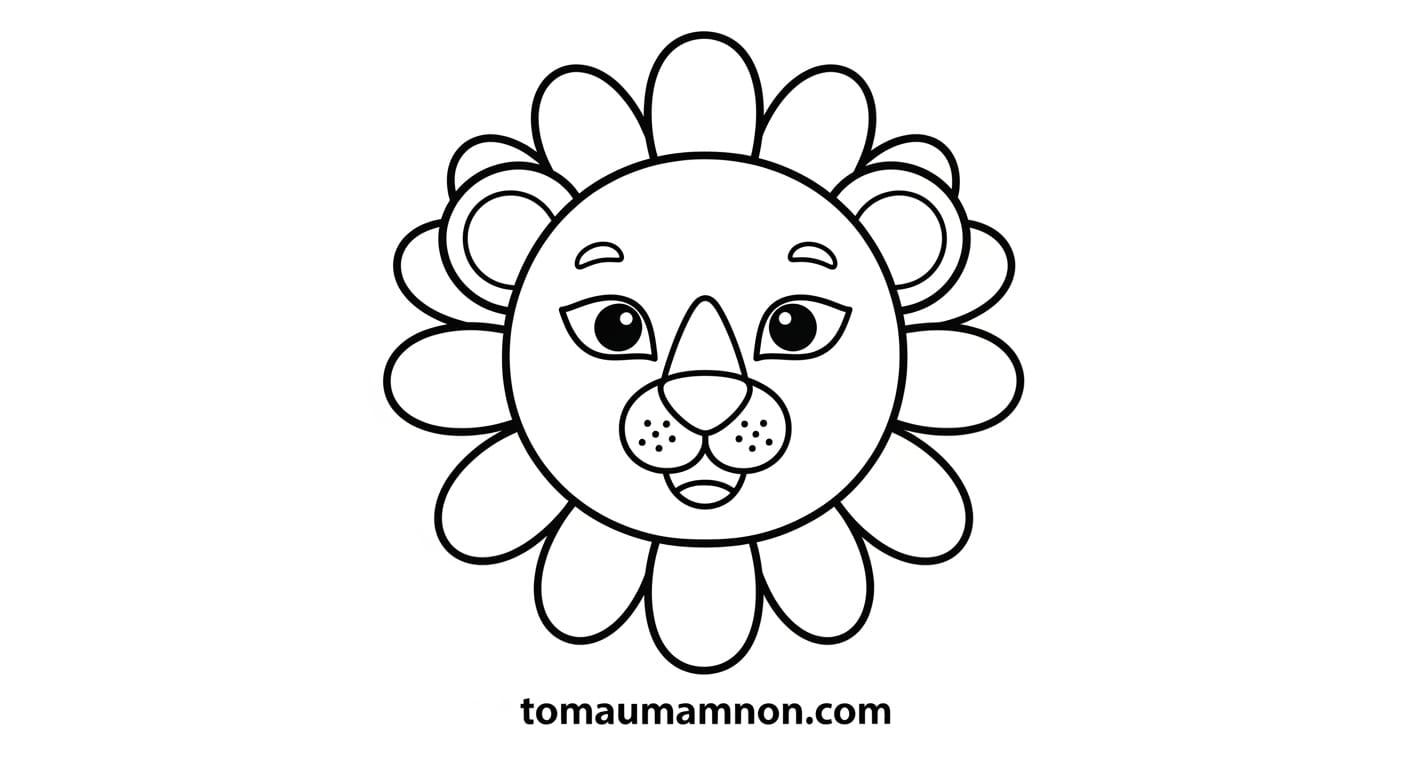 Tô Màu Mặt Nạ Mặt nạ dễ thương