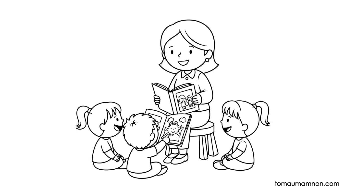 Tô Màu Ngôi Trường tranh tô màu ngôi trường 3