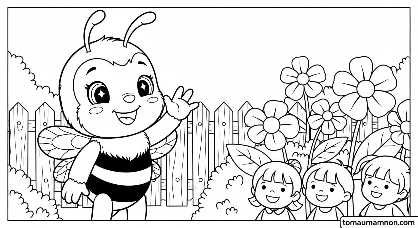 Tô Màu Ngôi Trường tranh tô màu ngôi trường 6