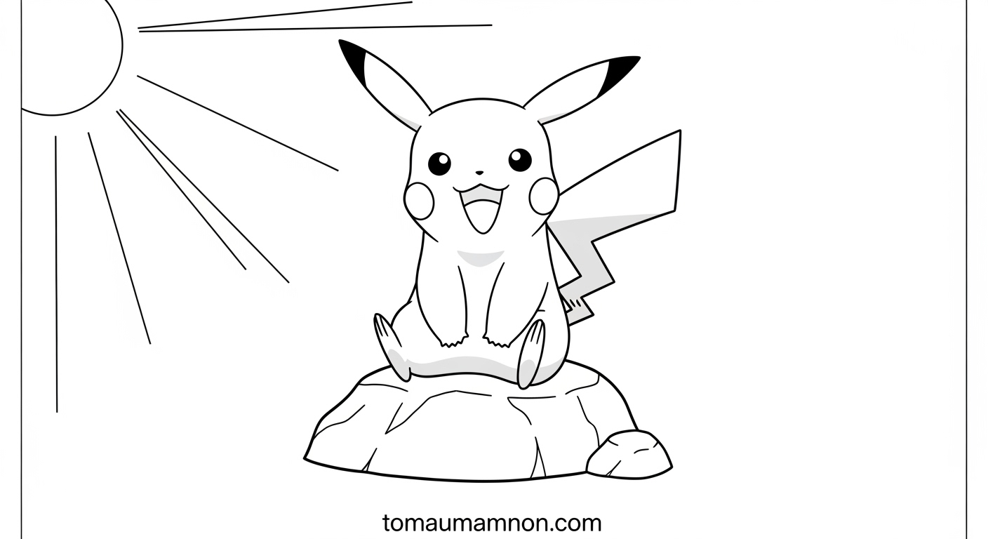 Tô Màu Pokemon Alola Hướng dẫn in tranh tô màu Pokemon Alola