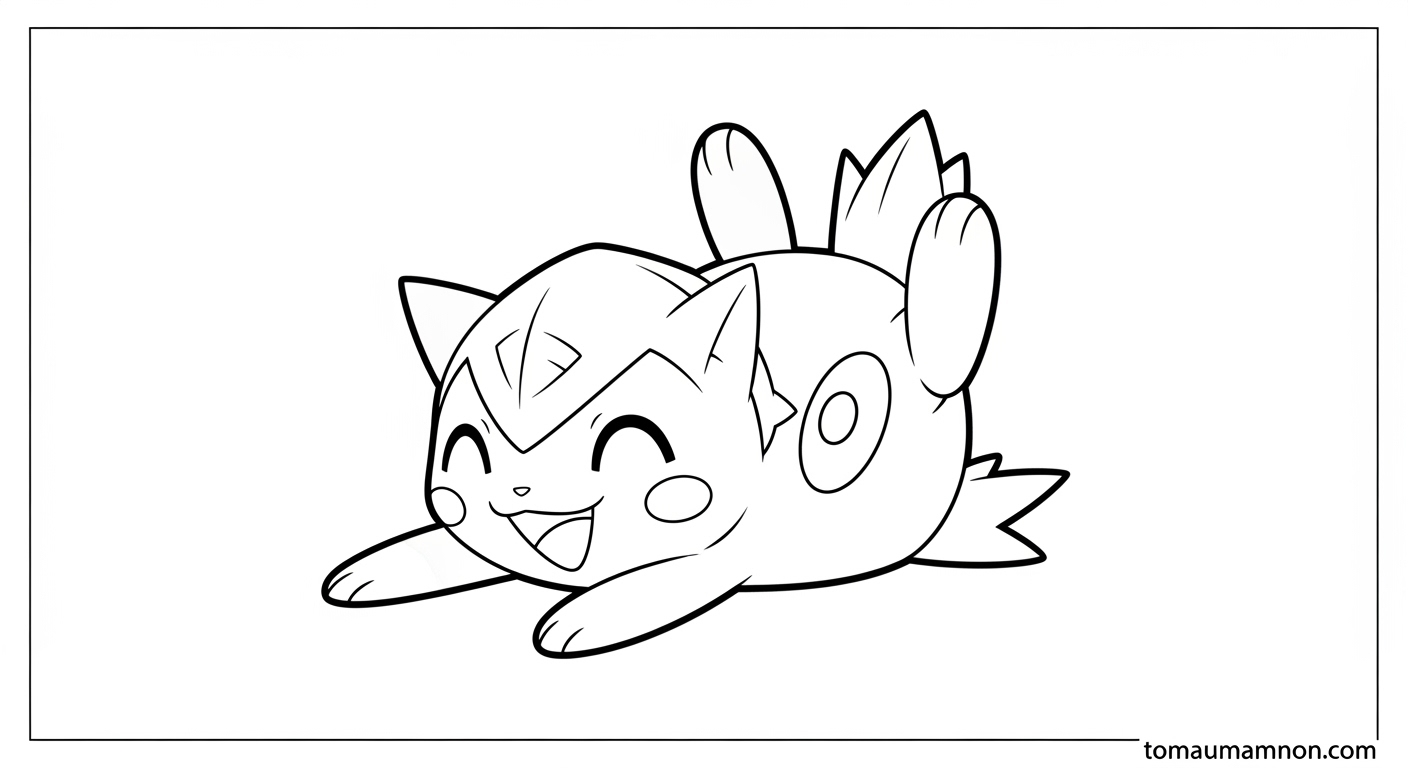 Tô Màu Pokemon Alola Bản vẽ tô màu Pokemon Alola với màu sắc đa dạng