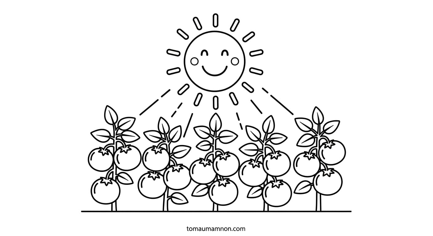 Tô Màu Quả Cà Chua Cà chua chín đỏ