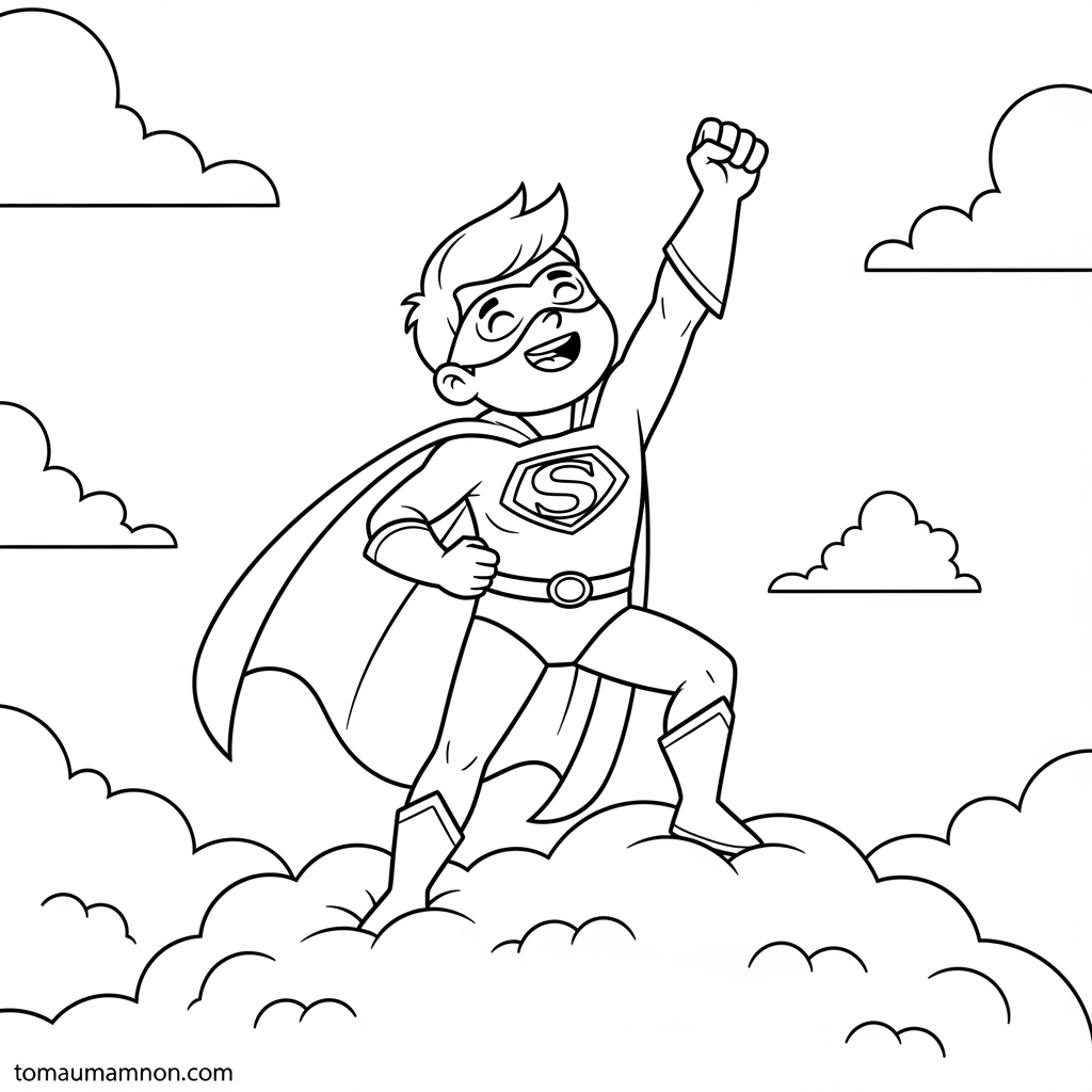 Tải Ngay Tranh Tô Màu Siêu Nhân PDF Miễn Phí Cho Bé Cách tải và in tranh tô màu siêu nhân