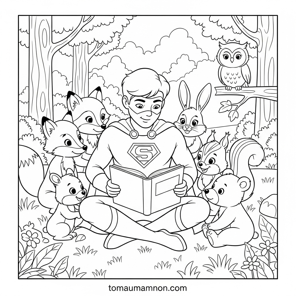 Tải Ngay Tranh Tô Màu Siêu Nhân PDF Miễn Phí Cho Bé Bé vui tô màu siêu nhân tại nhà