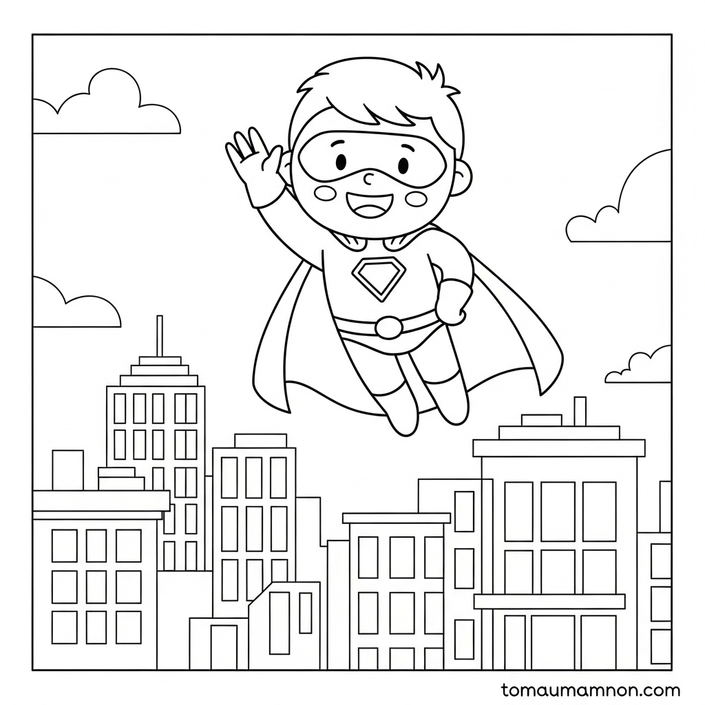 Tải Ngay Tranh Tô Màu Siêu Nhân PDF Miễn Phí Cho Bé Tranh tô màu siêu nhân miễn phí PDF