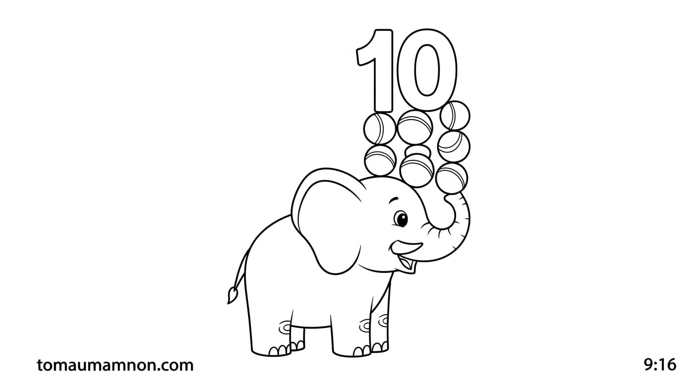 Số 10 với các con vật