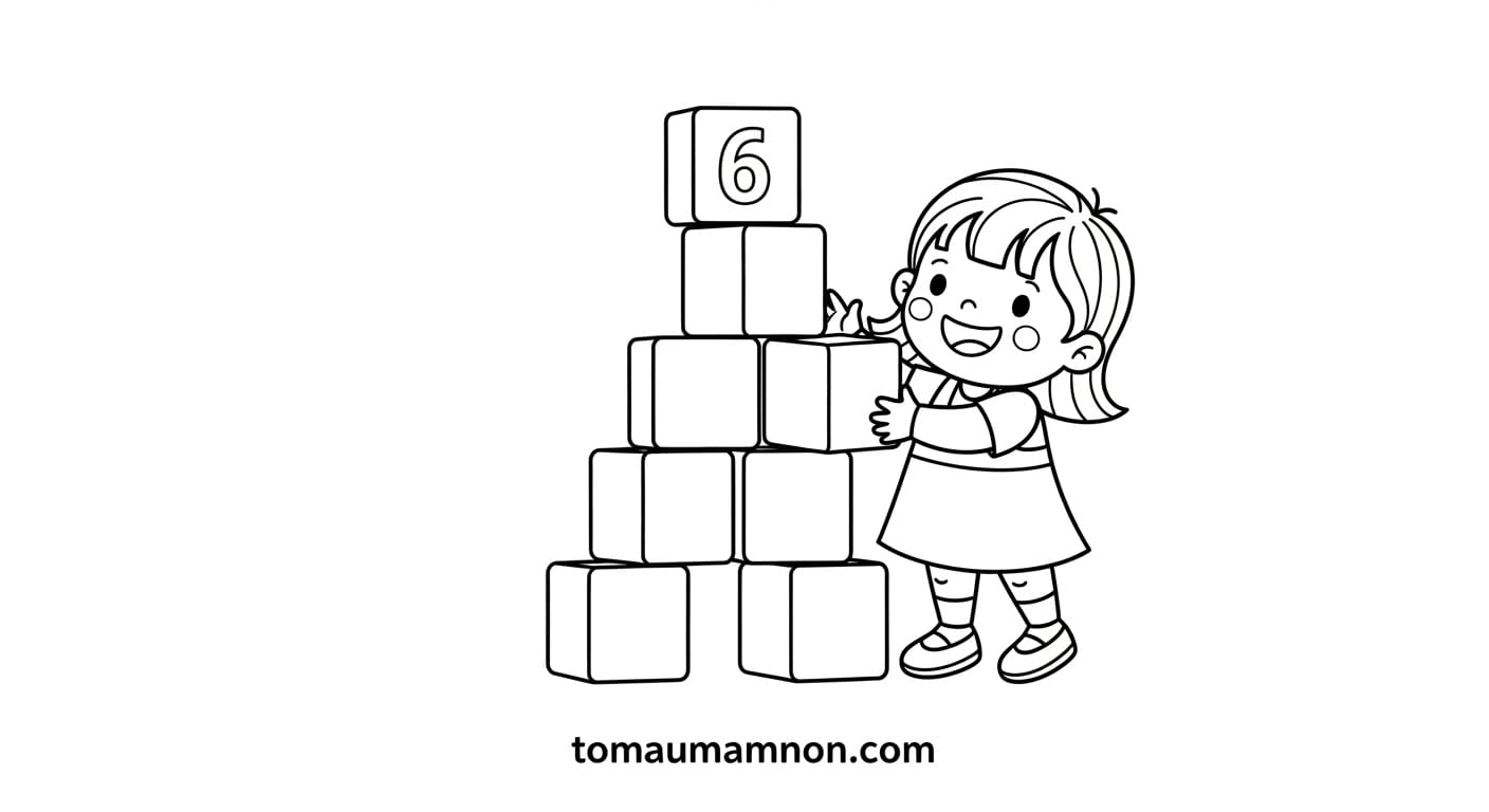 Tô Màu Số 6 số 6 vui nhộn