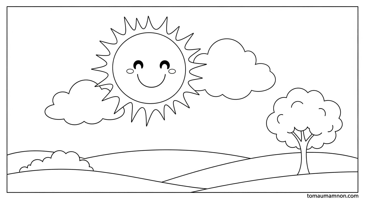 Tô Màu Số Cho Bé số và màu sắc