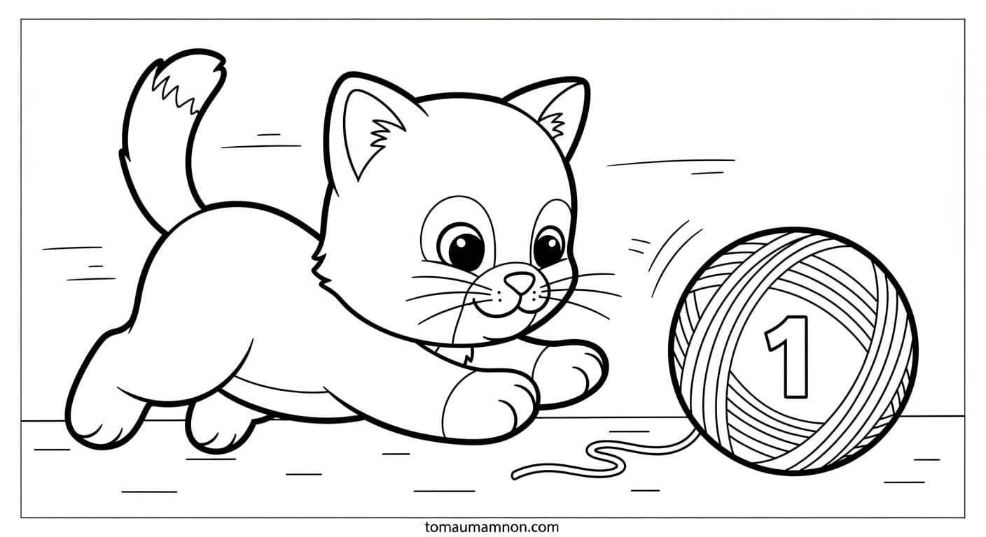 Tô Màu Số Cho Bé tô màu giúp học số