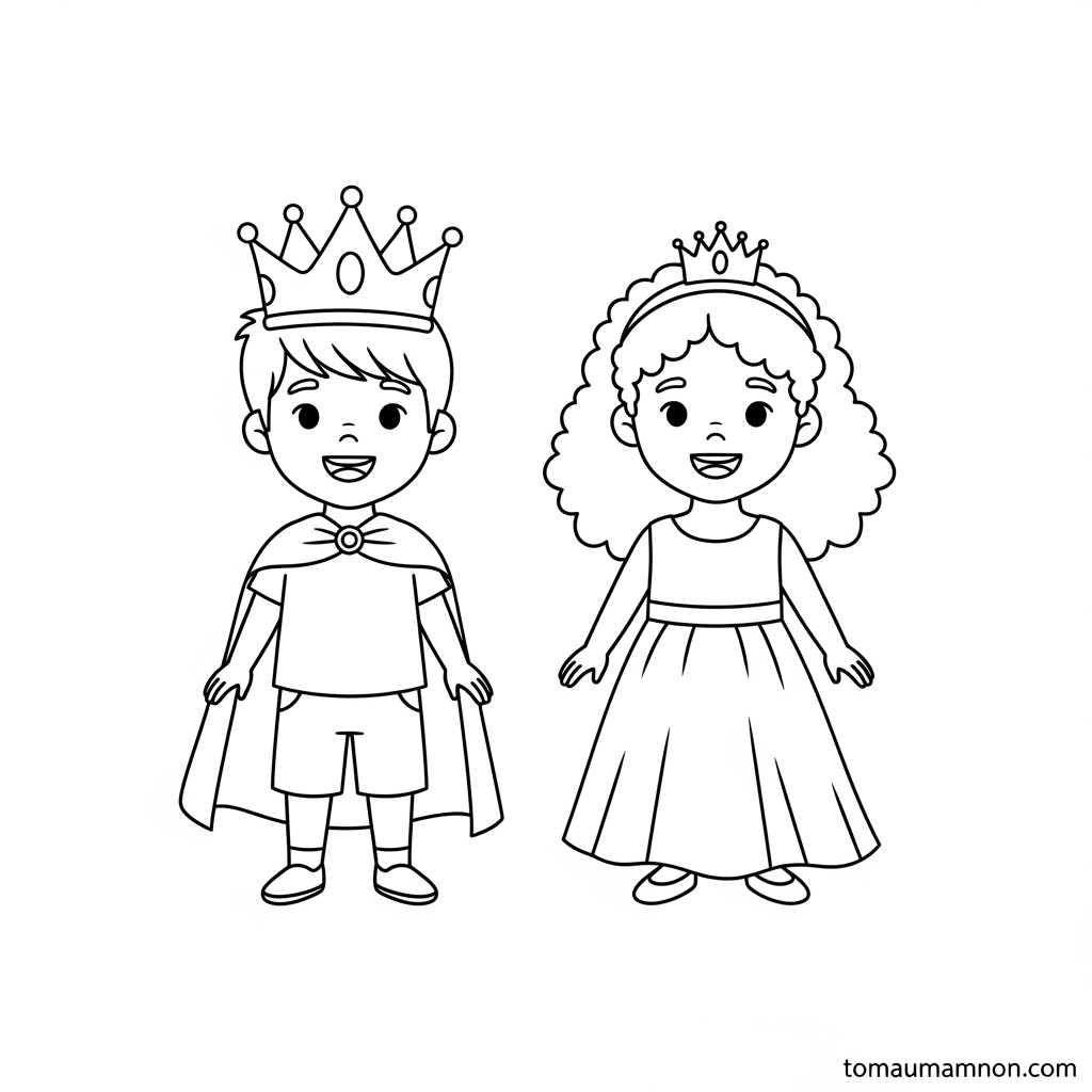 Tranh tô màu công chúa thời trang