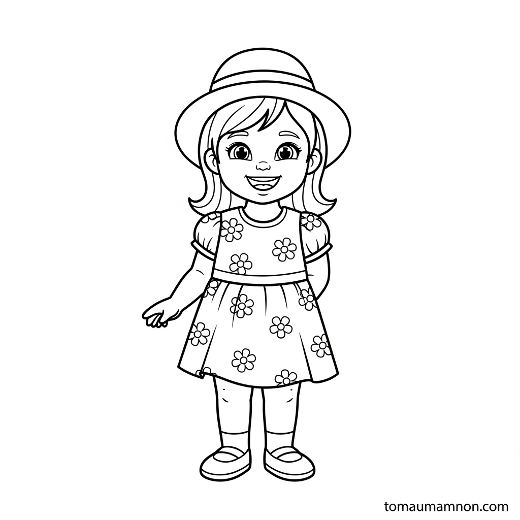 Tranh tô màu thời trang đẹp