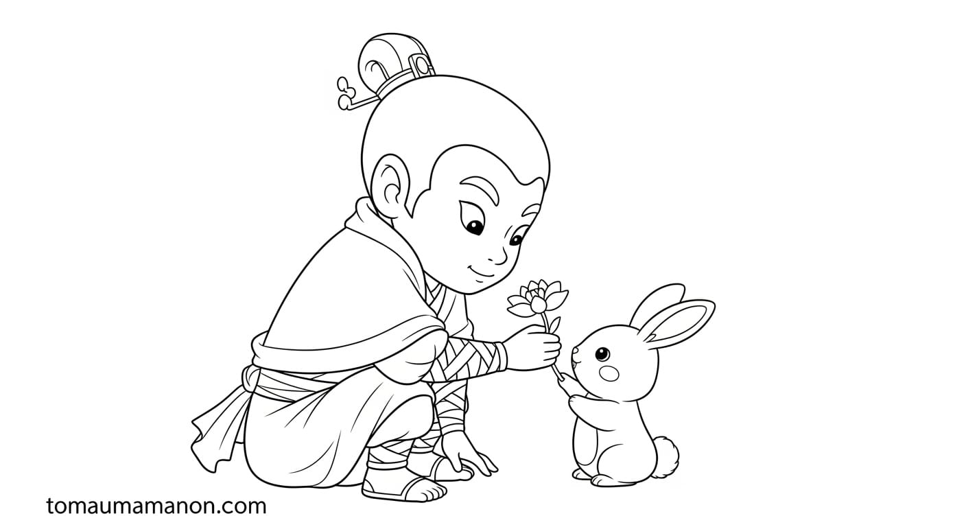 Tôn Ngộ Không cầm gậy