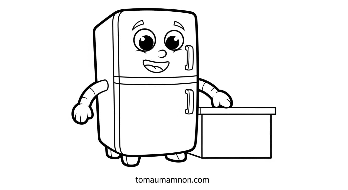 Tô màu tủ lạnh và các loại thức uống