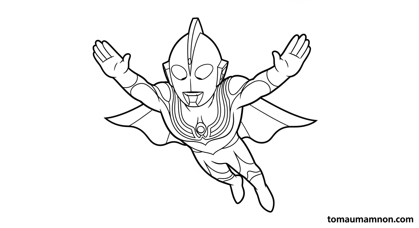 Tô Màu Ultraman to mau ultraman 1