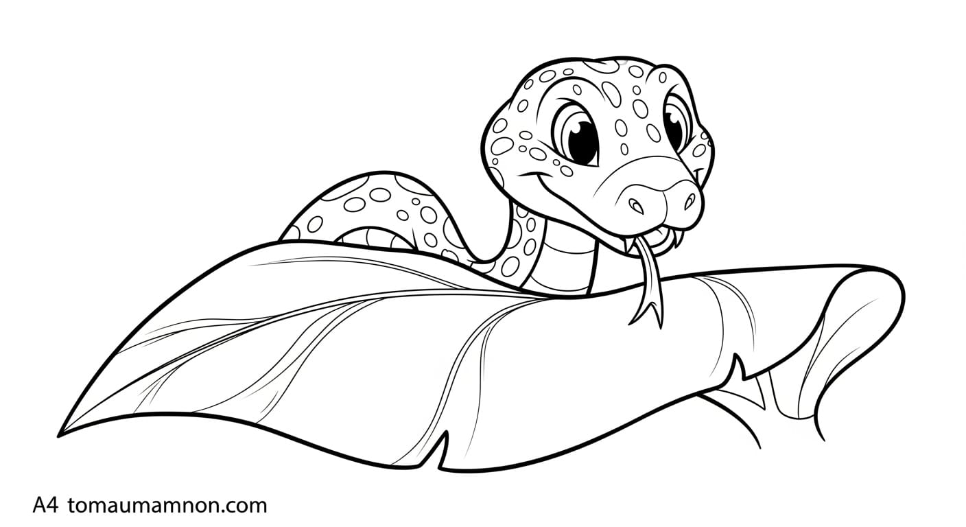 Tranh 12 Con Giáp Rắn mảnh mai