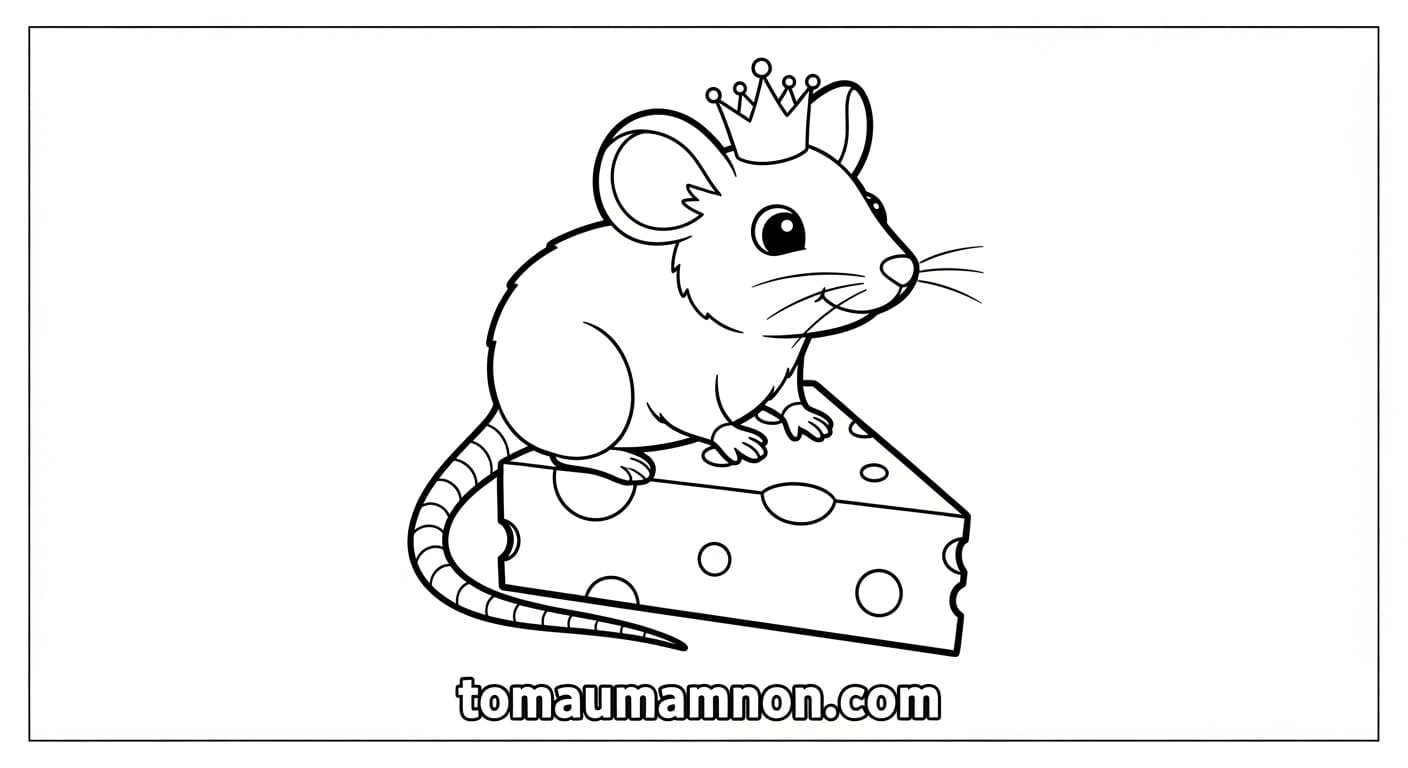 Tranh 12 Con Giáp Chuột đáng yêu