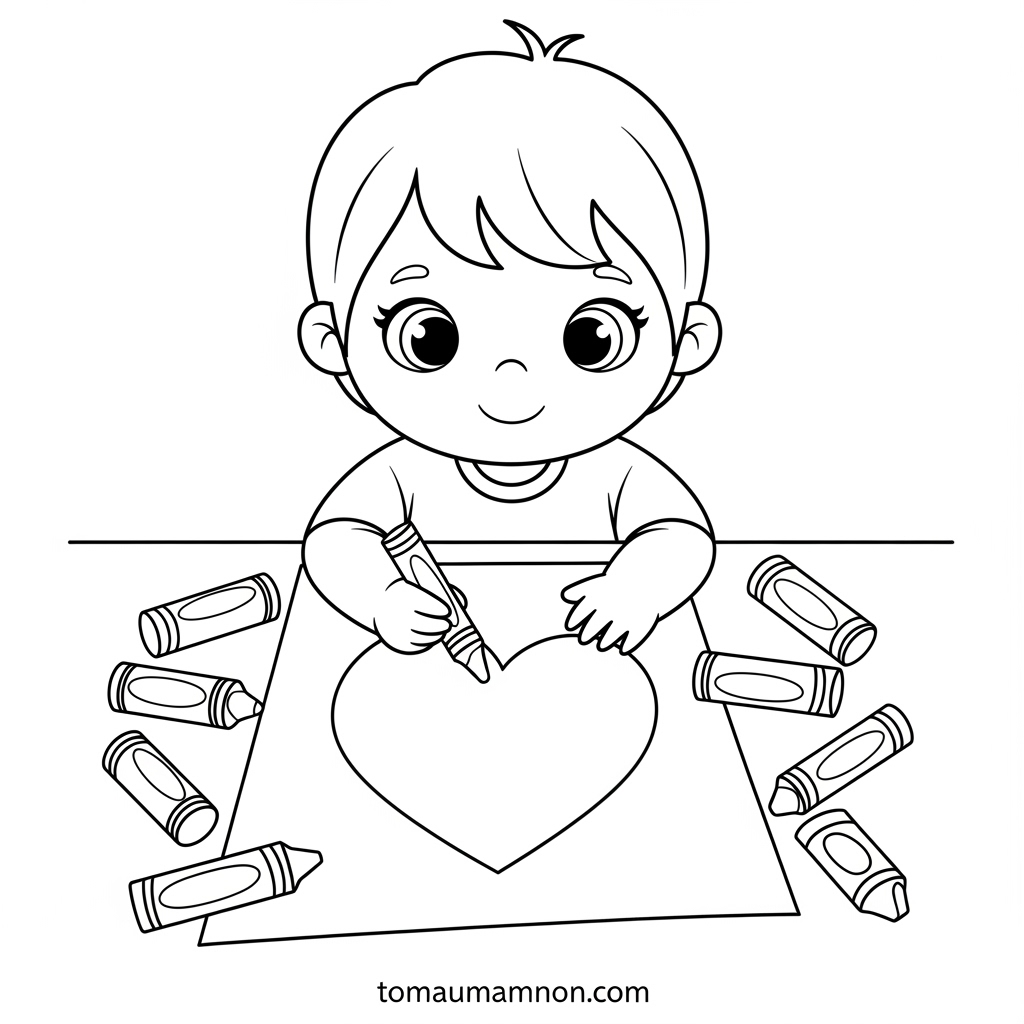 Tranh tô màu 20 tháng 10 giúp bé phát triển tư duy