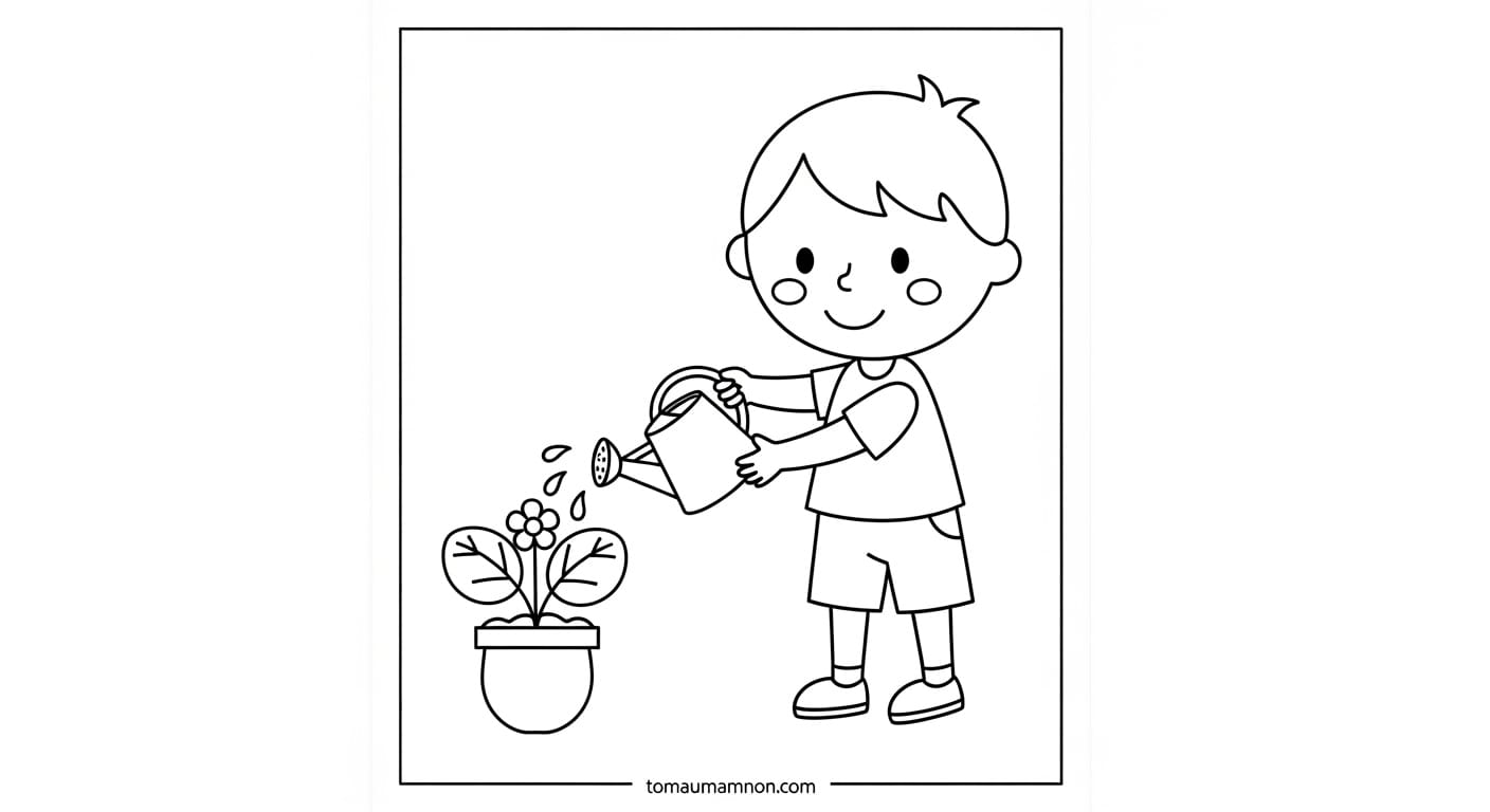 Tranh Bé Trai Bé trai mặc bộ đồ gấu