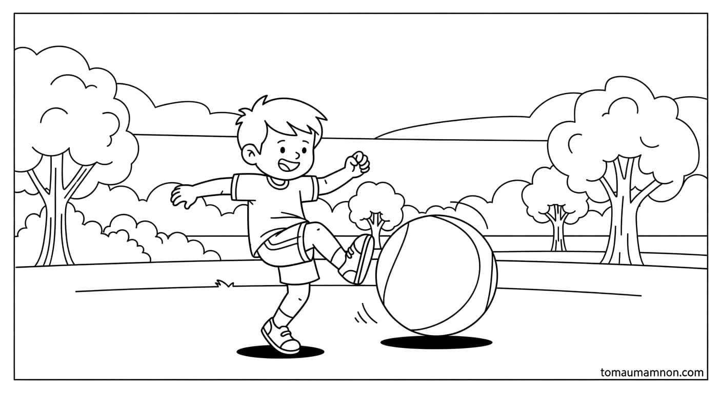 Tranh Bé Trai Bé trai ôm quả địa cầu