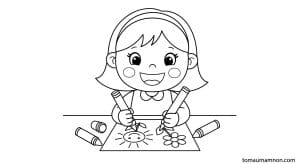 tranh be trai be gai 1