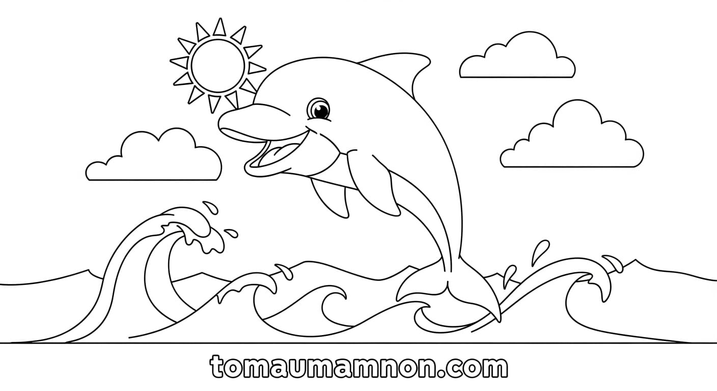 Tranh Cá Heo cá heo vui nhộn