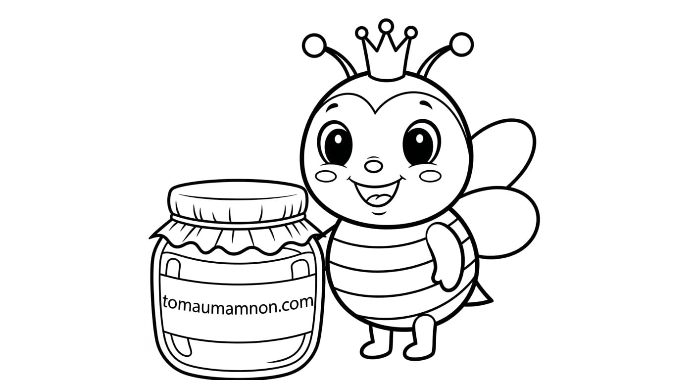 Tải và in tranh con ong tô màu dễ dàng