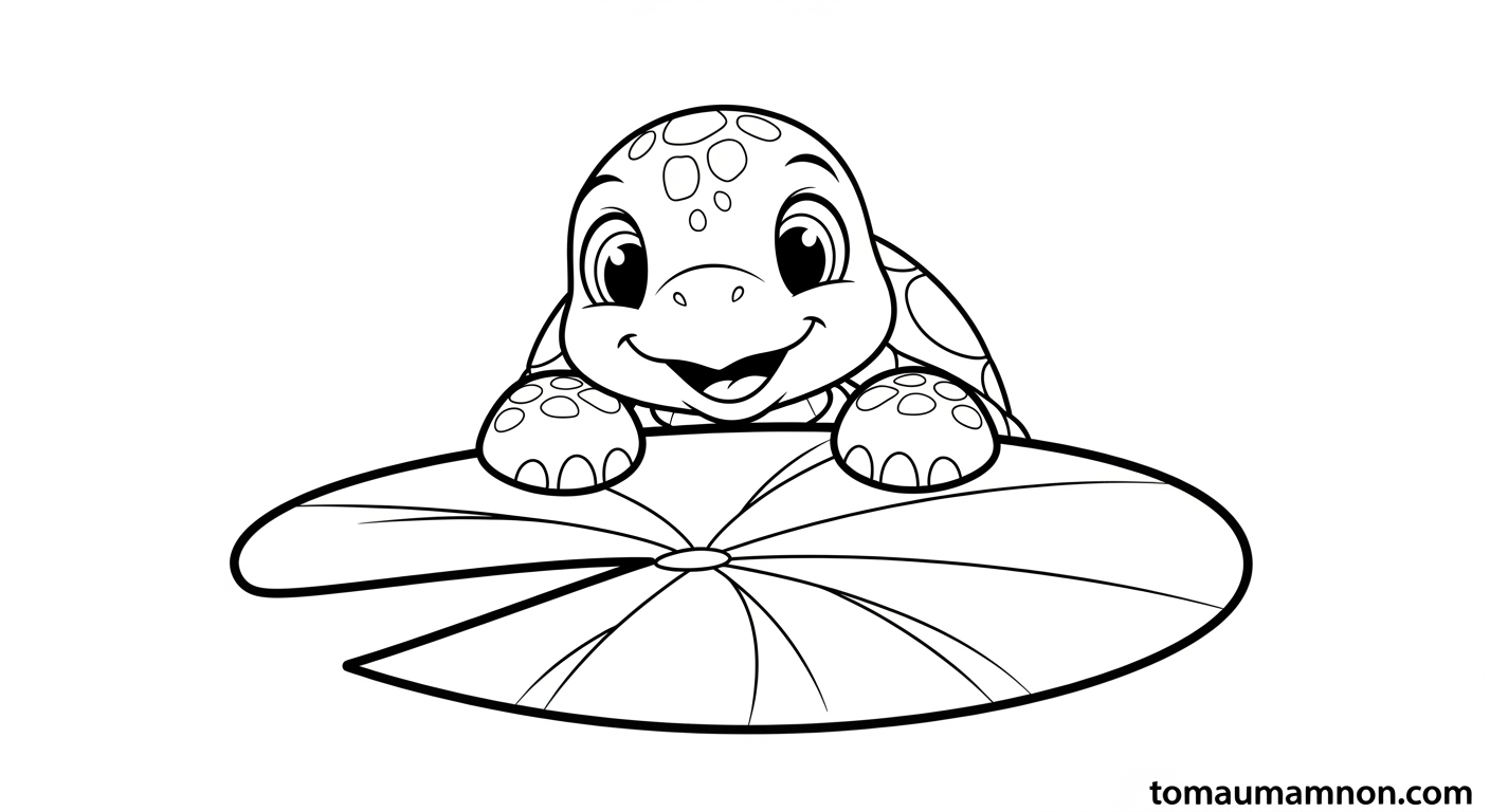 Tranh tô màu mầm non với chủ đề con vật