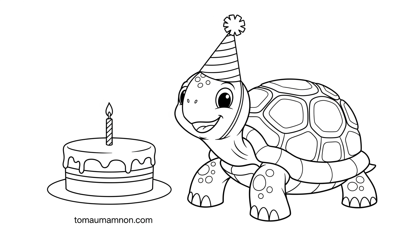 Hình tô màu rùa Ninja cho bé