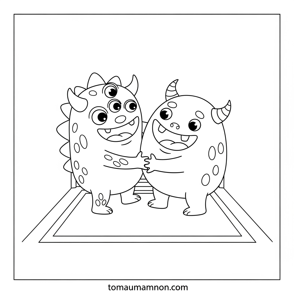Hình tô màu đô vật cho trẻ mầm non