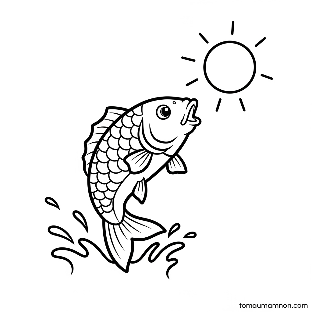 Tranh Đông Hồ cá chép trông trăng ý nghĩa