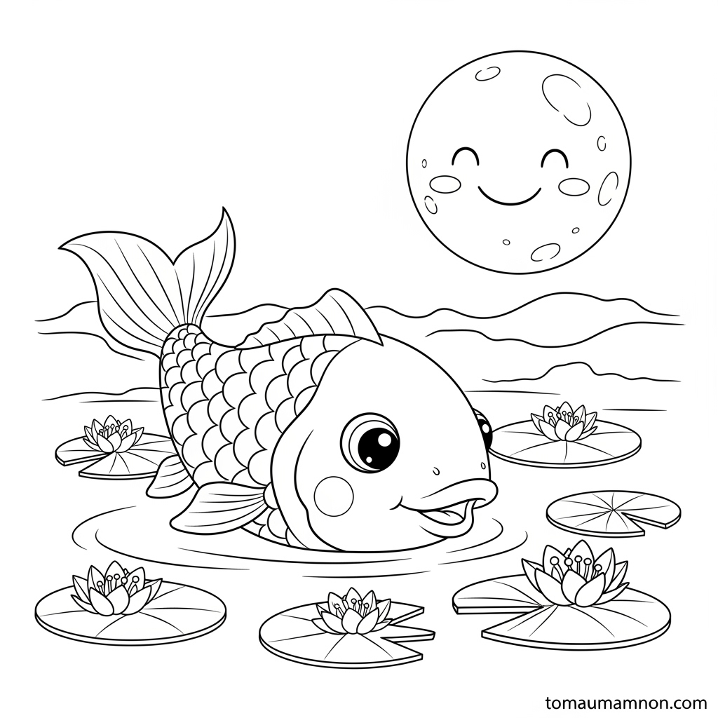 Kỹ thuật làm tranh Đông Hồ cá chép trông trăng