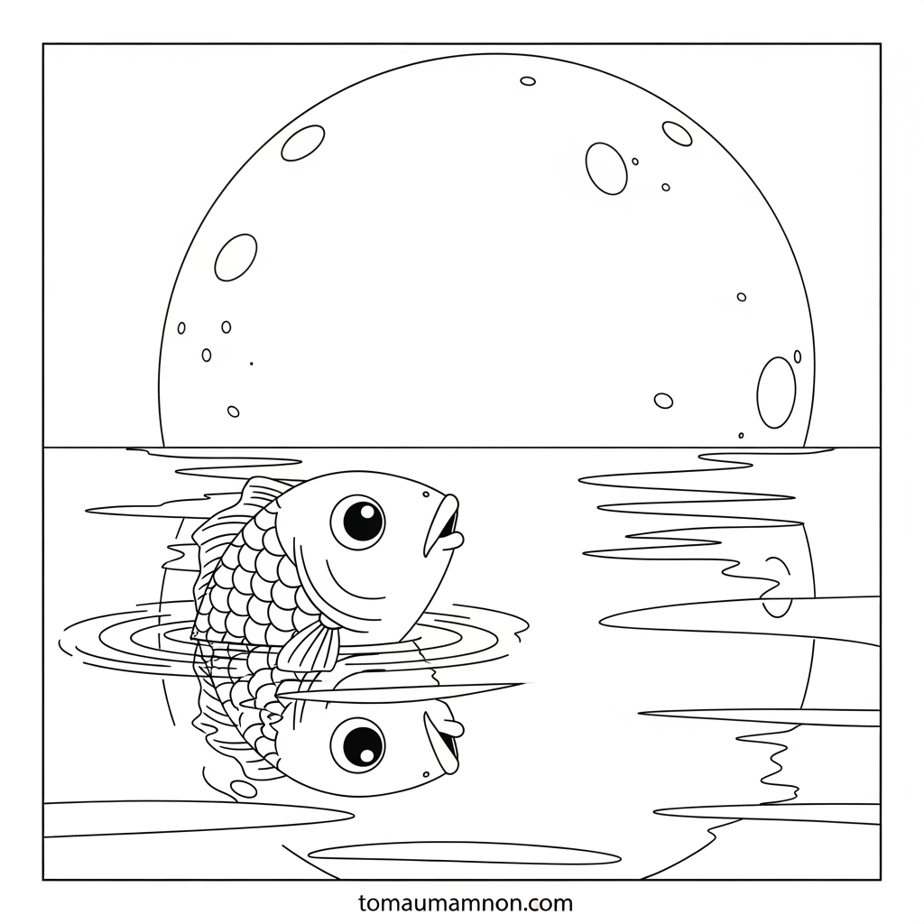 Màu sắc tự nhiên trong tranh cá chép Đông Hồ