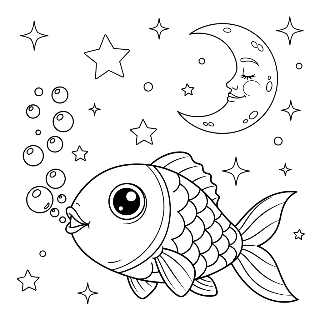 Mẫu tô màu Hứng Dừa