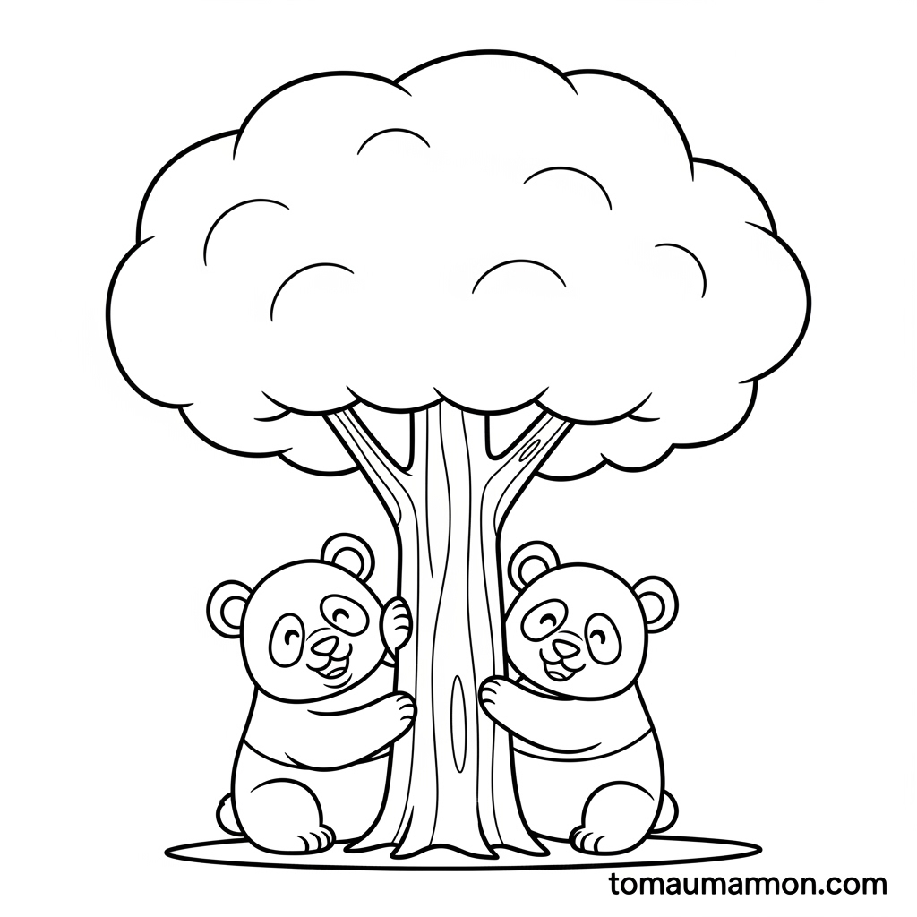 Gấu trúc tô màu Kungfu Panda