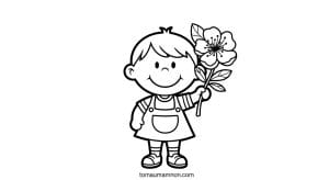 tranh hoa dao don gian 1